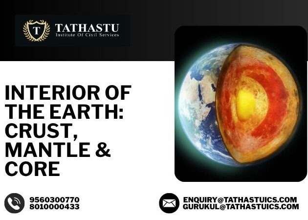 Interior of Earth Crust Mantle Core